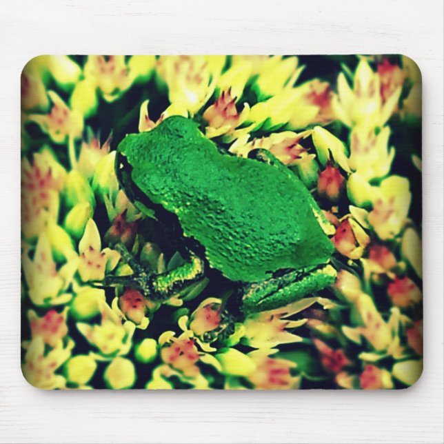 Heller Grüner Frosch Mousepad (Vorne)