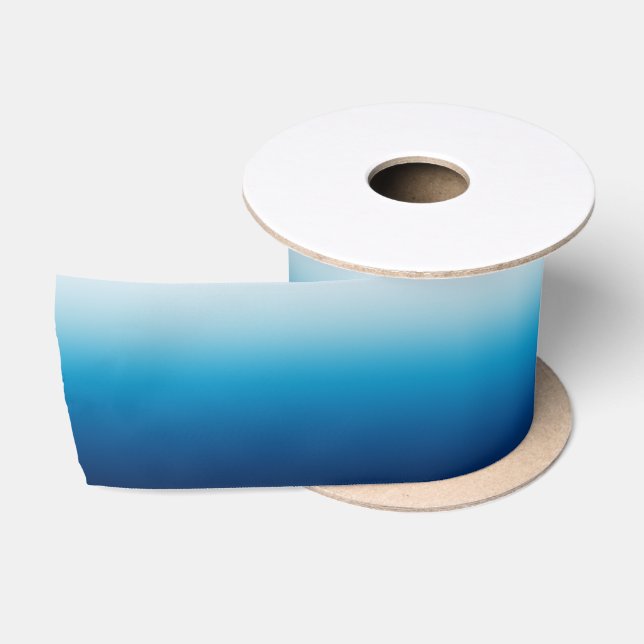 Heller Himmel und blauer Ozean Satinband (Spule)
