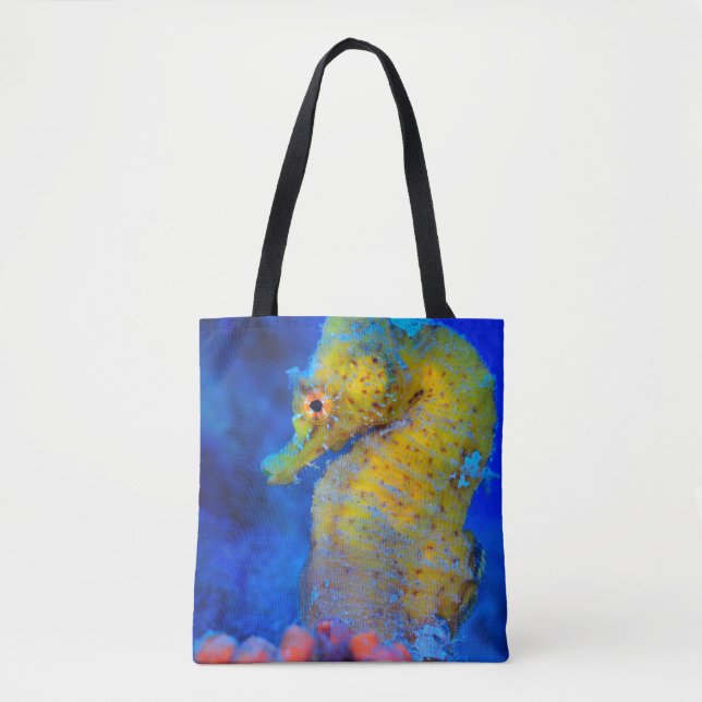 Heller Hippokamp des Seepferd-| Tasche (Vorderseite)
