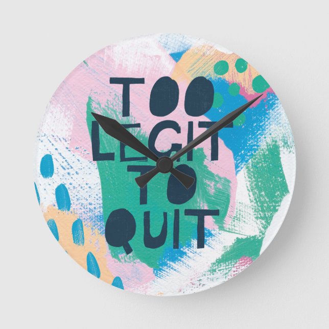 Heller Inspirationiii | auch Legit zum zu Runde Wanduhr (Vorderseite)