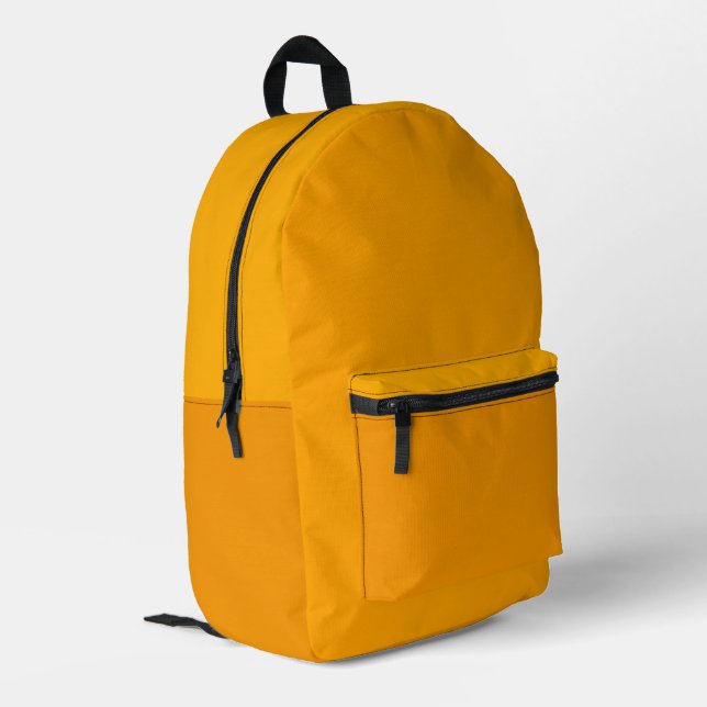 Heller Kürbis-Rucksack Bedruckter Rucksack (Rückseitige Ecke links)