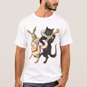 Heller kurzer T - Shirt die Hülse der Kaninchen-u.