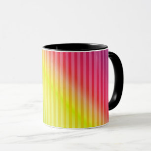 Heller neon fluoreszierender Farbverlauf Regenboge Tasse