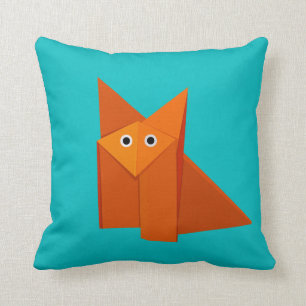 Heller niedlicher Origami Fox Kissen