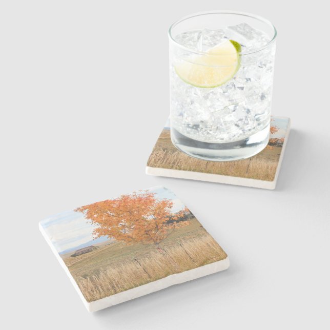 Heller Oktober  Steinuntersetzer (Seitenansicht)