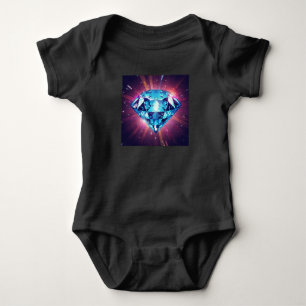 Heller pixeliger Diamant  Baby Strampler
