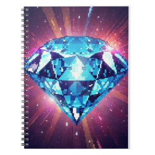 Heller pixeliger Diamant  Notizblock