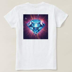 Heller pixeliger Diamant  T-Shirt