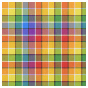 Heller Regenbogen-kariertes Muster Stoff