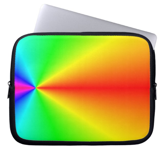 Heller Regenbogen Laptopschutzhülle (Vorderseite)