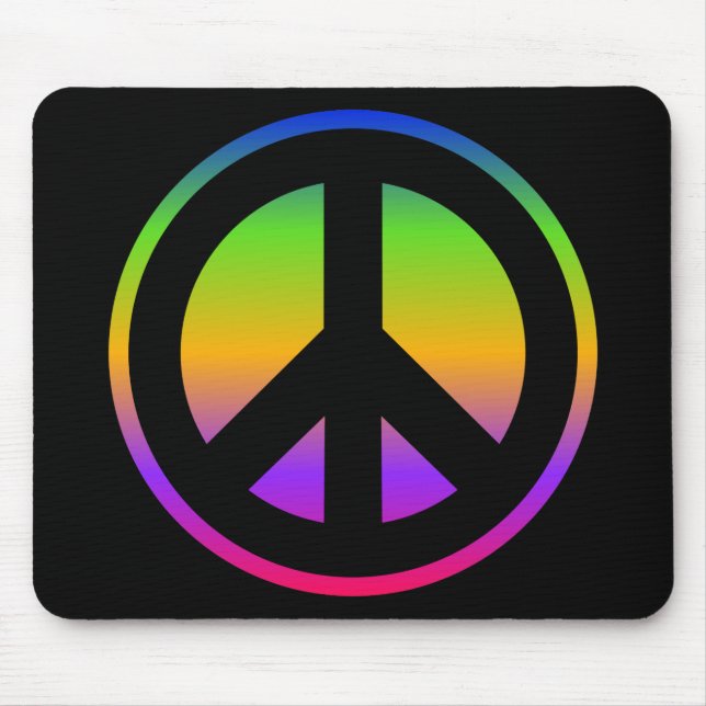 Heller Regenbogen Mousepad (Vorne)