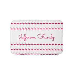Heller rosa personalisierter badematte
