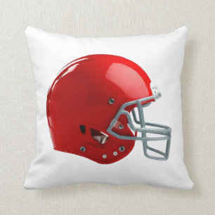 Heller roter Football-Helm Kissen
