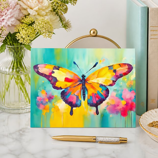 Heller Schmetterling Postkarte (Von Creator hochgeladen)