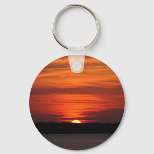 Heller See-Sonnenaufgang-Schlüsselanhänger Schlüsselanhänger
