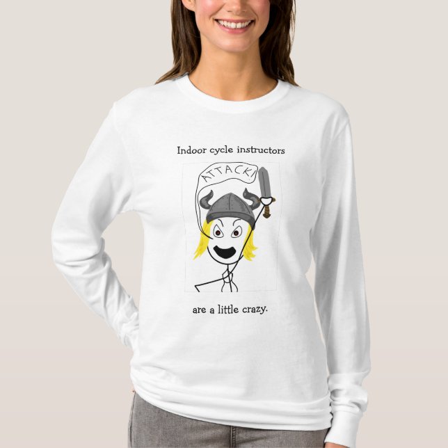 Heller Shirt-Innenc$radfahren-angriff! T-Shirt (Vorderseite)