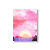 Heller Sonnenuntergang