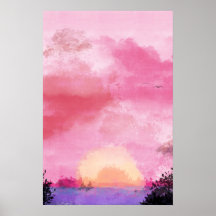 Heller Sonnenuntergang