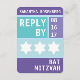 Heller Star der UAWG David Bat Mitzvah Einladung