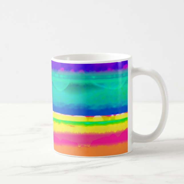 Heller Streifen Kaffeetasse (Rechts)