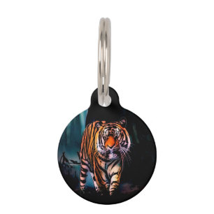 Heller Tiger Dunkler Wald Haustiermarke