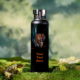 Heller Tiger Dunkler Wald Trinkflasche
