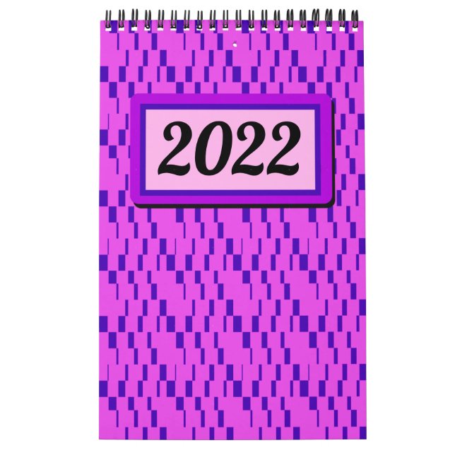 Heller und farbenfroher Retro-Grafik-Kalender Kalender (Titelbild)