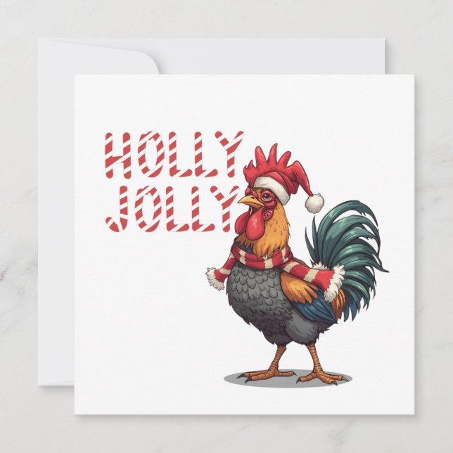 Heller und Festlicher Hahn Weihnachten  (Vorderseite)