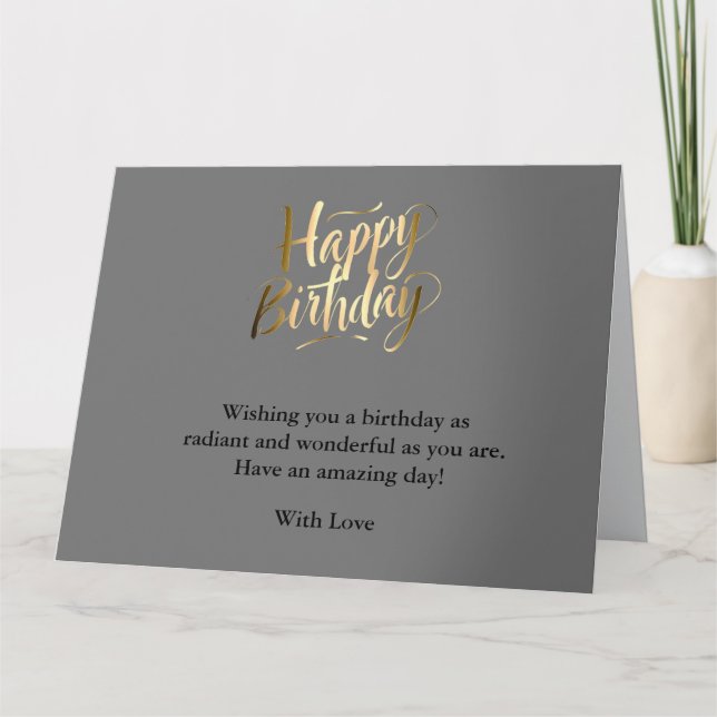 Heller und fröhlicher Geburtstag Karte (Vorderseite)