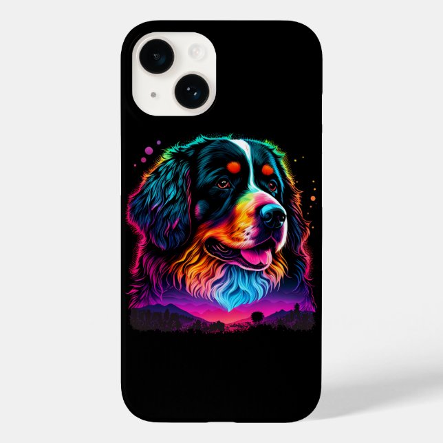 Heller und schöner Berner Hund Case-Mate iPhone 14 Hülle (Rückseite)