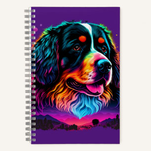 Heller und schöner Berner Hund Notizbuch