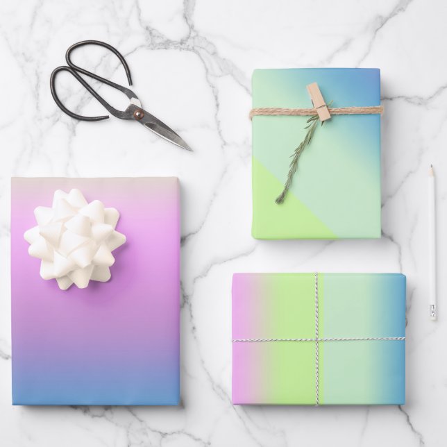 Heller Verlauf. Geschenkpapier Set (Vorderseite)