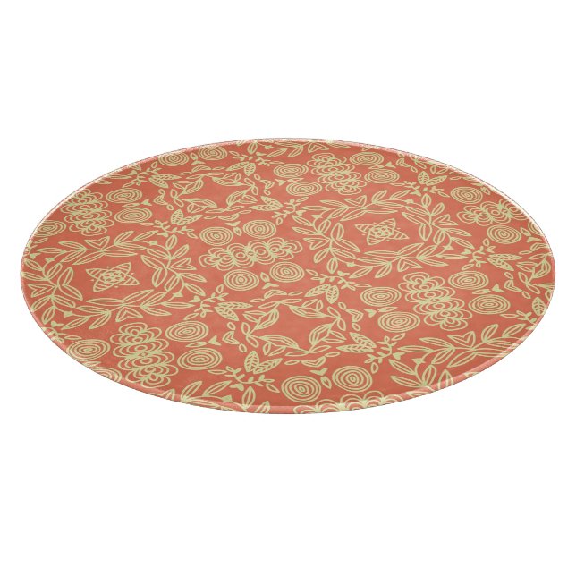 Heller, warmer Hintergrund im Vintagen Stil. Schneidebrett (Ecke)