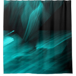 Helles abstraktes aquamarines duschvorhang