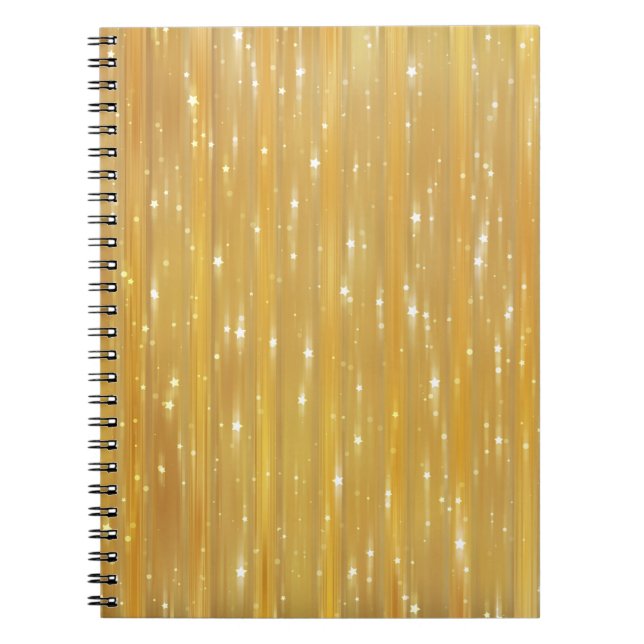 Helles abstraktes Goldenes mit Glitter Notizblock (Vorderseite)