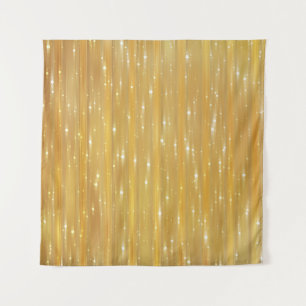 Helles abstraktes Goldenes mit Glitter Wandteppich