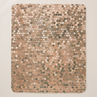 Helles abstraktes Mosaik Vintager Hintergrund mit Sherpadecke