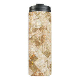 Helles abstraktes Mosaikmuster Thermosbecher