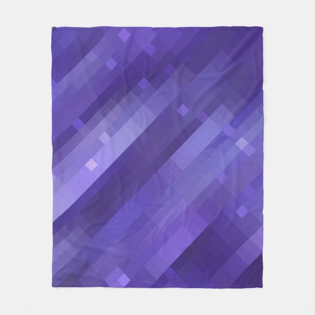 Helles abstraktes Mosaikviolett mit Glos Fleecedecke (Vorderseite)