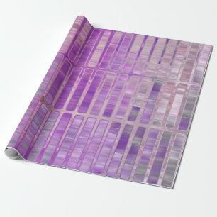 Helles abstraktes Mosaikviolett mit Glos Geschenkpapier