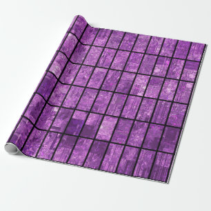 Helles abstraktes Mosaikviolett mit Glos Geschenkpapier