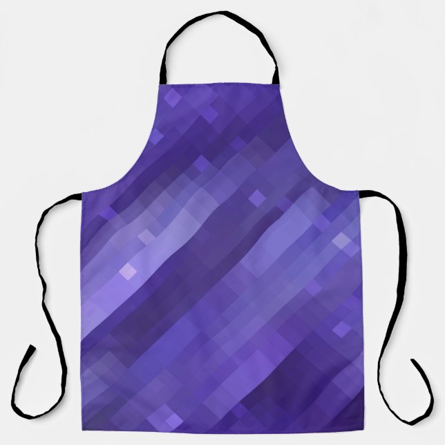 Helles abstraktes Mosaikviolett mit Glos Schürze (Vorderseite)