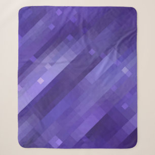 Helles abstraktes Mosaikviolett mit Glos Sherpadecke