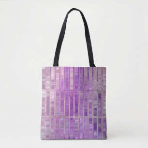 Helles abstraktes Mosaikviolett mit Glos Tasche