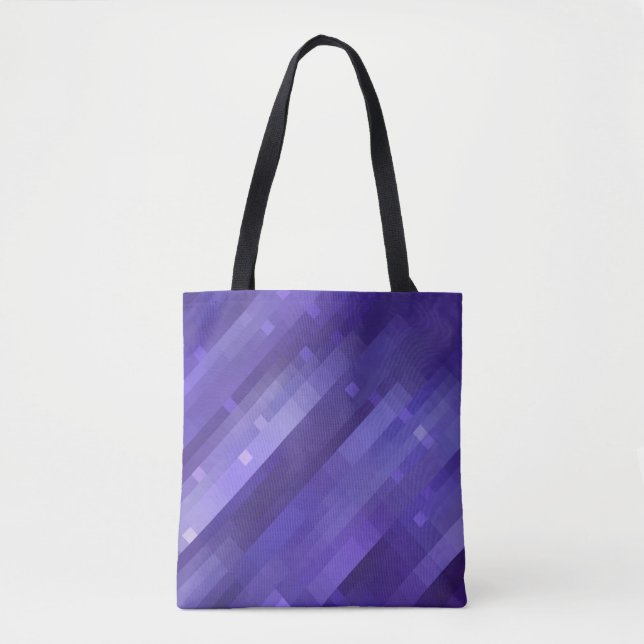 Helles abstraktes Mosaikviolett mit Glos Tasche (Vorderseite)