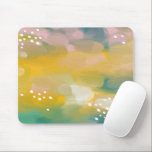 Helles abstraktes Öl lackiert. Pinselstrich Mousepad<br><div class="desc">Helle abstrakte Pinselstriche Öl bemalt Maus Pad in Grün,  Gelb,  Rosa Farben.</div>