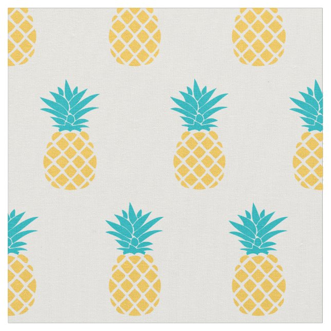 Helles Ananas-Muster Stoff (Nahaufnahme)