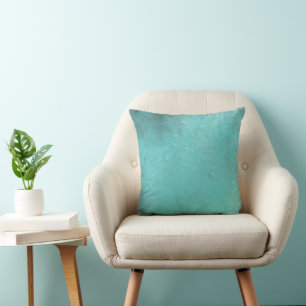 Helles aquamarines mit Antiqued gestempeltem Kissen