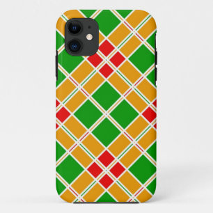 Helles Argylrotes, gelbes Muster-Zubehör Case-Mate iPhone Hülle
