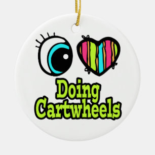 Helles Auge Herz I Liebe Dosierung Cartwheels Keramik Ornament